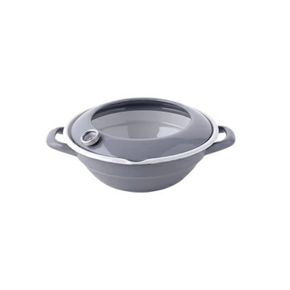 FUJIHORO Japan Tempura Enamel Pot 24cm – قدر قلي من المينا مع مقياس حرارة وحاجز منع تناثر الزيت | 2.8 لتر