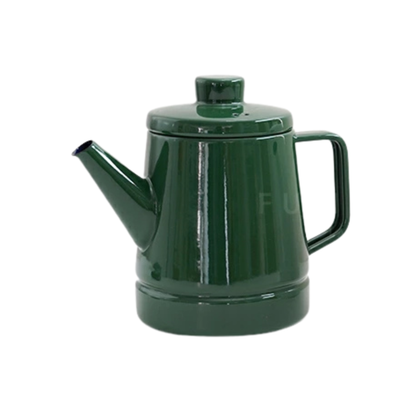 FUJIHORO Japan Solid Series Coffee Pot – إبريق وغلاية قهوة من الفولاذ المطلي بالمينا | 1.6 لتر