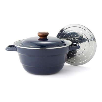 FUJIHORO All-in-One Pot 27cm – قدر مينا متعدد الاستخدام | 5.4 لتر - 5 ألوان