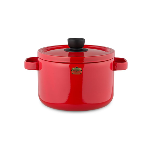 طاجن Fuji Horo Solid الياباني من الفولاذ المطلي بالمينا مقاس 22 سم وسعة 5.6 لتر والمتوافق مع مواقد IH
