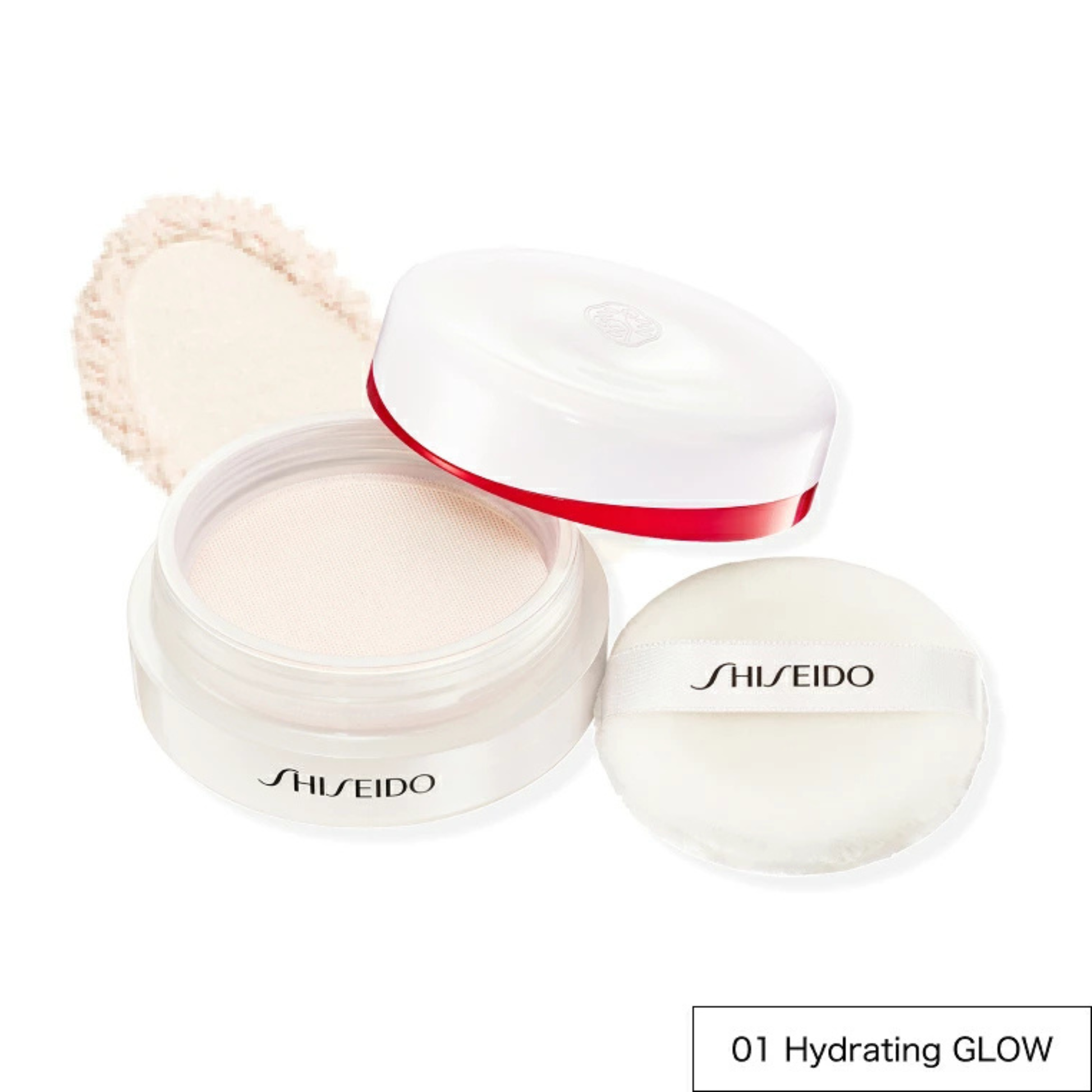 بودرة SHISEIDO Essence Skin Setting Powder 01 Hydrating GLOW بلمسة مرطبة ومضيئة.