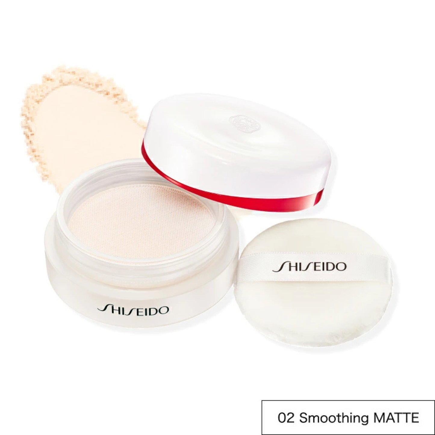 بودرة SHISEIDO Essence Skin Setting Powder 02 Smoothing MATTE بلمسة ناعمة ومطفية.