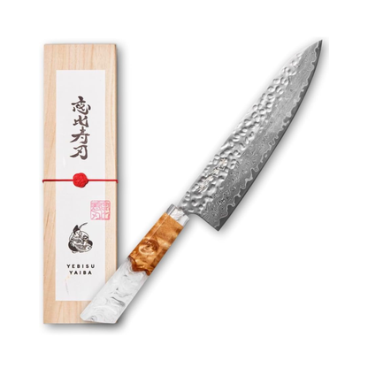 YEBISU YAIBA Tsuki Knife  – سكين مطبخ ياباني 67 طبقة من  الفولاذ الدمشقي VG-10